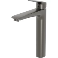Смеситель для раковины BelBagno Due DUE-LMC-GM-W0 без донного клапана, оружейная сталь матовый