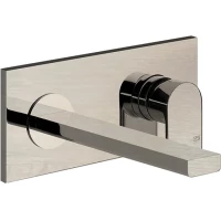 Смеситель для раковины Gessi Via Manzoni 44895#149 встраиваемый, без донного клапана, никель матовый