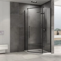 Душевой уголок 100x100 см Abber Ewiges Wasser AG05100B прозрачное