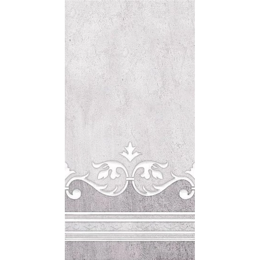 Декор Нефрит-Керамика Преза 00-00-1-08-10-06-1016 серый