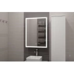 Изображение товара зеркальный шкаф 60x80 см белый l art&max techno am-tec-600-800-1d-l-ds-f