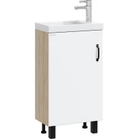 Тумба дуб сонома/белый матовый 45 см Onika Тимбер 104508