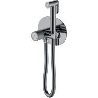 Гигиенический душ Boheme Tech 157-SGM со смесителем, графит глянец