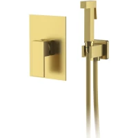 Гигиенический душ D&K Bayern.Liszt DA1515007 со смесителем, золотой матовый