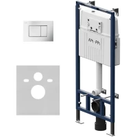 Инсталляция для унитаза Am.Pm MasterFit Pro C S I012710.0231 с кнопкой смыва, матовый хром