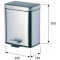 Мусорное ведро 5 л Remer Bagno RB505CR Мусорное ведро 5 л Remer Bagno RB505CR - 2