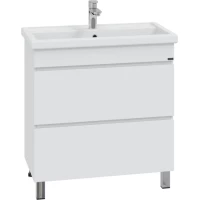 Тумба под раковину Санта Марс 700295 76,8 см, напольная, белый глянец