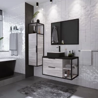 Комплект мебели шанико/черный 90 см Grossman Лофт 109002 + GR-4042BW + 209001