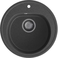 Кухонная мойка GranFest Rondo 510 50,5x50,8 см, графит