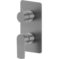 Смеситель для ванны Newform Haka 72073E.59.064 встраиваемый, оружейная сталь матовый