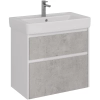 Тумба белый глянец/бетон 74,4 см Lemark Combi LM03C80T-Beton