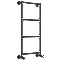 Полотенцесушитель водяной 960x400 темный титан муар Сунержа Ренессанс 1304 15-0280-9640