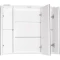 Зеркальный шкаф 80x71,8 см белый глянец Style Line Жасмин 2 ЛС-000010036 - 2