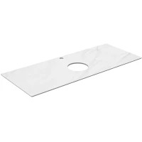 Столешница 117 см белый матовый для накладных раковин Kerama Marazzi Plaza Classic Монте Тиберио PL1.SG507120R\120