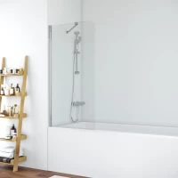 Шторка на ванну Vegas Glass EV ST 76 08 crystalvision 76 см, профиль хром, стекло прозрачное