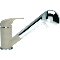 Смеситель для кухни Florentina Сигма 313.14L.1223.107 с выдвижным изливом, хром/песочный