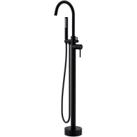 Смеситель напольный для ванны Esko F1B черный матовый