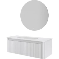 Комплект мебели Armadi Art Voi Matt White 782-120-R-MW + 786-120-MW без отв. + 545-100 122 см, подвесной, белый матовый