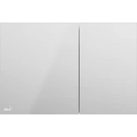 Кнопка смыва AlcaPlast Inox AIR-INOX для инсталляции, матовый хром