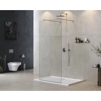 Душевая перегородка Cezares Liberta LIBERTA-L-2-115-120-C-Cr 115 см, профиль хром, стекло прозрачное