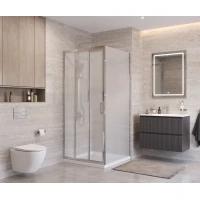 Душевой уголок BelBagno Uno UNO-195-AF-31-90-P-Cr 90x90 см, профиль хром, стекло текстурное