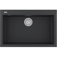 Кухонная мойка Paulmark Acrystone Decoration Anthracite PM937650-AN 76x50 см, антрацит
