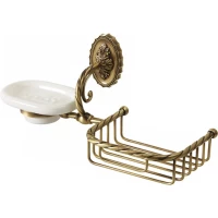 Мыльница с полочкой Migliore Edera ML.EDR-60.326.BR