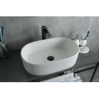 Раковина-чаша GID N9025 56x35 см, накладная, белый
