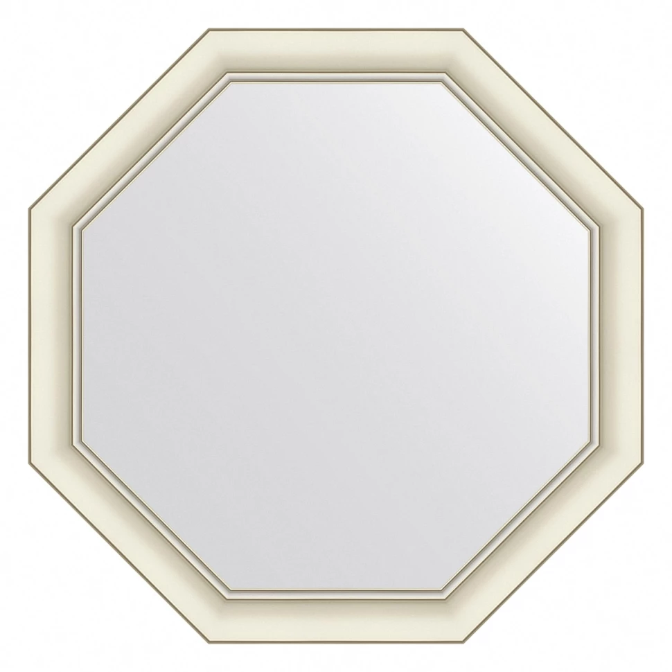 Зеркало 56x56 см белый с серебром Evoform Octagon BY 7437