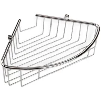 Полка для ванной Stil Haus 952(08) 20x20 см, угловая, хром