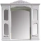 Зеркальный шкаф 79x97,5 см белый глянец Atoll Мастер и Маргарита - 1