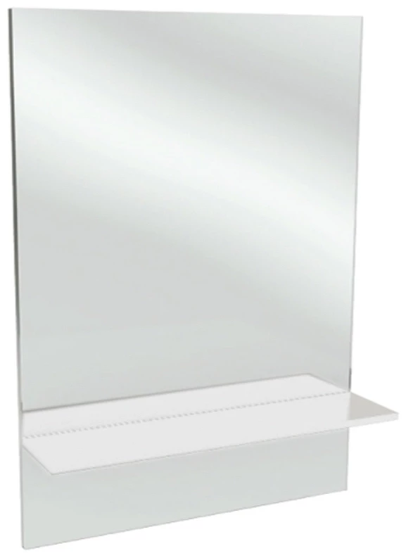 Зеркало с полкой белый 79*107,2 см Jacob Delafon Struktura EB1213-N18 зеркало со светодиодной подсветкой 110 65 см jacob delafon parallel eb1417 nf