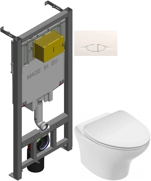 

Комплект подвесной унитаз Jacob Delafon Nouvelle Vague EDK102-00 + E22124-00 + система инсталляции Jacob Delafon E29025-NF + E29026-01R