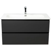 Тумба под раковину Visobath Granada 87527/Ceniza 99,5 см, подвесная, пепельный матовый