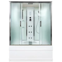 Душевая кабина 150x85x220 см Deto EM4515GM+EL матовое