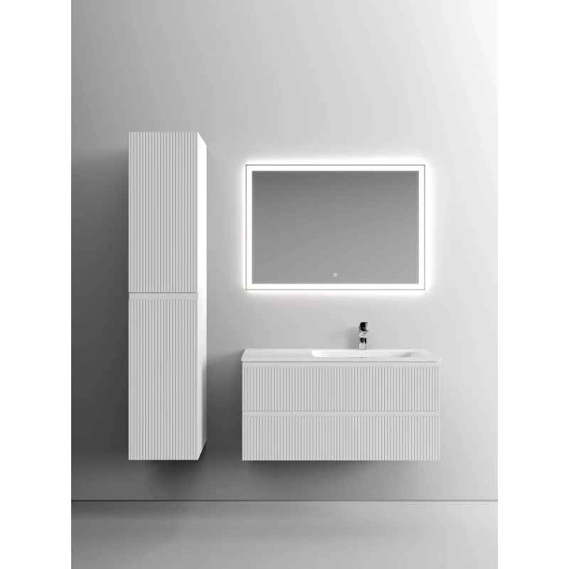 Комплект мебели белый матовый 101 см Sancos Snob T SNT100RW + CN7015 + CI1000
