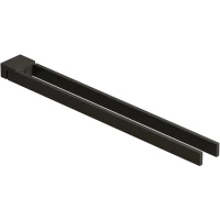 Полотенцедержатель Kludi Vela C 31977N2 43 см, поворотный, двойной, оружейная сталь матовый