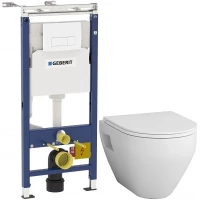 Комплект подвесной унитаз Am.Pm Spirit 2.0 C701738WH + C707857WH + система инсталляции Geberit 458.125.11.1