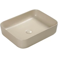 Раковина-чаша SantiLine SL-1051BG 50x41 см, накладная, бежевый матовый