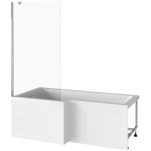 Изображение товара шторка для ванны 80 см good door screen bs-80-c-ch прозрачное