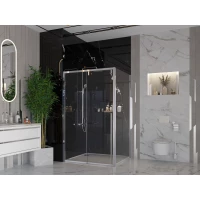Душевой уголок 120x80 см Ambassador Intense 110021101IX-80IX прозрачное