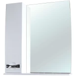 Изображение товара зеркальный шкаф 80x87 см белый глянец l bellezza абрис 4619713002018