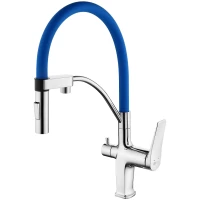 Смеситель для кухни с подключением к фильтру Lemark Comfort LM3074C-Blue