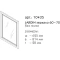 Зеркало 62,5x81,4 см черный матовый Caprigo Jardin 10435-B032 Зеркало 62,5x81,4 см черный матовый Caprigo Jardin 10435-B032 - 2