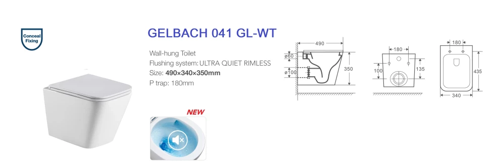 Подвесной безободковый унитаз с сиденьем микролифт WeltWasser Gelbach 041 GL-WT 10000008261 - фото 2