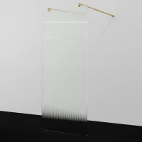 Душевая перегородка WasserKRAFT Vechte 60W46PG-FL 109,4 см, профиль золотой, стекло рифленое