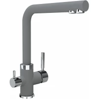 Смеситель для кухни Uperwood Quartz UPD-Q-03-03 с подключением к фильтру, серый