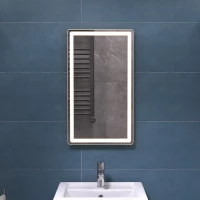 Зеркало Vigo Geometry Classic 068 39,6x70 см, с LED-подсветкой, сенсорным выключателем