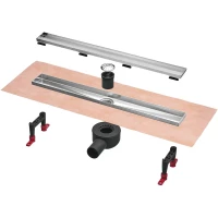 Душевой трап (лоток) Tece TECEspring linus plate S600900 90 см, с решеткой, под плитку