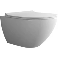 Унитаз подвесной Berges Puma 082131 безободковый, с сиденьем микролифт, белый